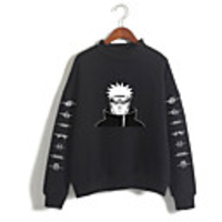Inspired by Naruto Cosplay Akatsuki Pain Hoodie Polyester / Cotton Blend Print Printing Hoodie For Men