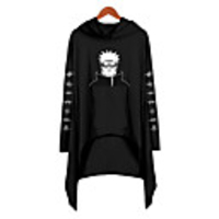 Inspired by Naruto Cosplay Akatsuki Pain Hoodie Polyester / Cotton Blend Print Printing Hoodie For Men