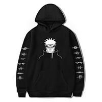 Inspired by Naruto Cosplay Akatsuki Pain Hoodie Polyester / Cotton Blend Print Printing Hoodie For Men