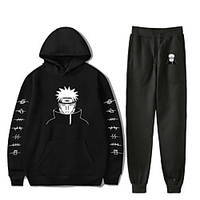 Inspired by Naruto Cosplay Akatsuki Pain Pants Outfits Polyester / Cotton Blend Print Printing Harajuku Graphic Pants For Women
