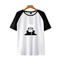 Inspired by Naruto Cosplay Akatsuki Pain T-shirt Polyester / Cotton Blend Print Printing T-shirt For Men