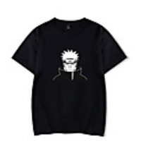 Inspired by Naruto Cosplay Akatsuki Pain T-shirt Polyester / Cotton Blend Print Printing T-shirt For Men