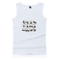 Inspired by Naruto Cosplay Akatsuki Uchiha Cosplay Costume Vest Polyester / Cotton Blend Print Printing Vest For Men
