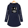 Inspired by Naruto Cosplay Akatsuki Uchiha Dress Hoodie Polyester / Cotton Blend Print Printing Dress For Women