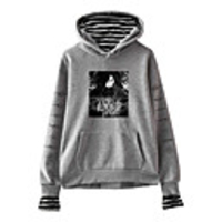 Inspired by Naruto Cosplay Akatsuki Uchiha Hoodie Fake Two-Piece Polyester / Cotton Blend Print Printing Hoodie For Men