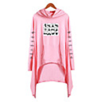 Inspired by Naruto Cosplay Akatsuki Uchiha Hoodie Polyester / Cotton Blend Print Printing Hoodie For Men
