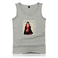Inspired by Naruto Cosplay Akatsuki Uchiha Itachi Cosplay Costume Vest Polyester / Cotton Blend Print Printing Vest For Men