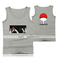 Inspired by Naruto Cosplay Akatsuki Uchiha Itachi Cosplay Costume Vest Polyester / Cotton Blend Print Printing Vest For Men