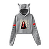 Inspired by Naruto Cosplay Akatsuki Uchiha Itachi Crop Top Hoodie Polyester / Cotton Blend Print Printing Crop Top For Women