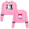 Inspired by Naruto Cosplay Akatsuki Uchiha Itachi Crop Top Hoodie Polyester / Cotton Blend Print Printing Crop Top For Women