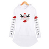Inspired by Naruto Cosplay Akatsuki Uchiha Itachi Dress Hoodie Polyester / Cotton Blend Print Printing Dress For Women