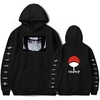 Inspired by Naruto Cosplay Akatsuki Uchiha Itachi Hoodie Anime Polyester / Cotton Blend Print Printing Harajuku Graphic Hoodie For Men