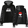 Inspired by Naruto Cosplay Akatsuki Uchiha Itachi Hoodie Fake Two-Piece Polyester / Cotton Blend Print Printing Hoodie For Men