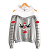 Inspired by Naruto Cosplay Akatsuki Uchiha Itachi Hoodie Fake Two-Piece Polyester / Cotton Blend Print Printing Hoodie For Women
