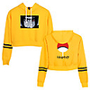Inspired by Naruto Cosplay Akatsuki Uchiha Itachi Hoodie Polyester / Cotton Blend Print Printing Crop Top For Women