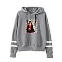 Inspired by Naruto Cosplay Akatsuki Uchiha Itachi Hoodie Polyester / Cotton Blend Print Printing Hoodie For Men