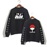 Inspired by Naruto Cosplay Akatsuki Uchiha Itachi Hoodie Polyester / Cotton Blend Print Printing Hoodie For Men