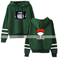 Inspired by Naruto Cosplay Akatsuki Uchiha Itachi Hoodie Polyester / Cotton Blend Print Printing Hoodie For Men