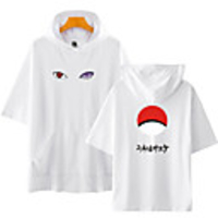 Inspired by Naruto Cosplay Akatsuki Uchiha Itachi Hoodie Polyester / Cotton Blend Print Printing Hoodie For Men