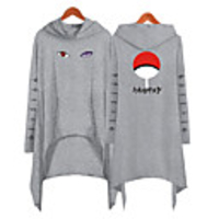 Inspired by Naruto Cosplay Akatsuki Uchiha Itachi Hoodie Polyester / Cotton Blend Print Printing Hoodie For Men