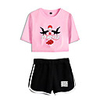 Inspired by Naruto Cosplay Akatsuki Uchiha Itachi Outfits Crop Top Pure Cotton Print Printing Shorts For Women