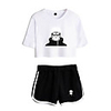 Inspired by Naruto Cosplay Akatsuki Uchiha Itachi Outfits Crop Top Pure Cotton Print Printing Shorts For Women