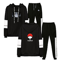 Inspired by Naruto Cosplay Akatsuki Uchiha Itachi Pants Outfits Polyester / Cotton Blend Print Printing Harajuku Graphic Pants For Women
