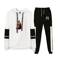 Inspired by Naruto Cosplay Akatsuki Uchiha Itachi Pants Outfits Polyester / Cotton Blend Print Printing Pants For Men