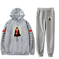 Inspired by Naruto Cosplay Akatsuki Uchiha Itachi Pants Outfits Polyester / Cotton Blend Print Printing Pants For Men