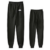 Inspired by Naruto Cosplay Akatsuki Uchiha Itachi Pants Polyester / Cotton Blend Print Printing Pants For Men