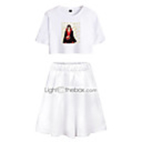 Inspired by Naruto Cosplay Akatsuki Uchiha Itachi Skirt Outfits Pure Cotton Print Printing Skirts For Women