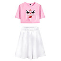 Inspired by Naruto Cosplay Akatsuki Uchiha Itachi Skirt Outfits Pure Cotton Print Printing Skirts For Women