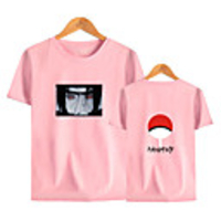 Inspired by Naruto Cosplay Akatsuki Uchiha Itachi T-shirt Polyester / Cotton Blend Print Printing T-shirt For Men
