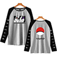 Inspired by Naruto Cosplay Akatsuki Uchiha Itachi T-shirt Polyester / Cotton Blend Print Printing T-shirt For Men