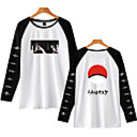 Inspired by Naruto Cosplay Akatsuki Uchiha Itachi T-shirt Polyester / Cotton Blend Print Printing T-shirt For Men
