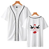 Inspired by Naruto Cosplay Akatsuki Uchiha Itachi T-shirt Polyester / Cotton Blend Print Printing Top For Men