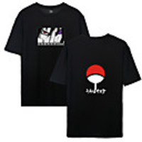 Inspired by Naruto Cosplay Akatsuki Uchiha Itachi T-shirt Pure Cotton Print Printing T-shirt For Men