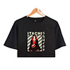 Inspired by Naruto Cosplay Akatsuki Uchiha Itachi T-shirt Pure Cotton Print Printing T-shirt For Women