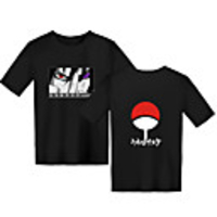 Inspired by Naruto Cosplay Akatsuki Uchiha Itachi T-shirt Terylene Print Printing T-shirt For Boys