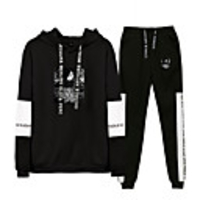 Inspired by Naruto Cosplay Akatsuki Uchiha Pants Outfits Polyester / Cotton Blend Print Printing Pants For Men