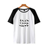 Inspired by Naruto Cosplay Akatsuki Uchiha T-shirt Polyester / Cotton Blend Print Printing T-shirt For Men
