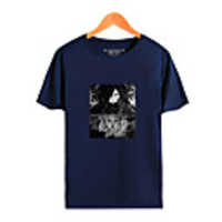Inspired by Naruto Cosplay Akatsuki Uchiha T-shirt Polyester / Cotton Blend Print Printing T-shirt For Men