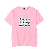 Inspired by Naruto Cosplay Akatsuki Uchiha T-shirt Polyester / Cotton Blend Print Printing T-shirt For Men
