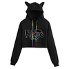 Inspired by Naruto Cosplay Crop Top Hoodie Polyester / Cotton Blend Letter Printing Crop Top For Men