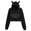Inspired by Naruto Cosplay Crop Top Hoodie Polyester / Cotton Blend Letter Printing Crop Top For Men