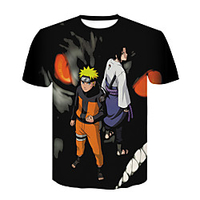 Inspired by Naruto Hatake Kakashi Anime Cartoon Polyester / Cotton Blend 3D 3D Harajuku Graphic T-shirt For Women