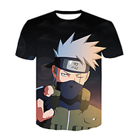 Inspired by Naruto Hatake Kakashi Anime Cartoon Polyester / Cotton Blend 3D 3D Harajuku Graphic T-shirt For Women
