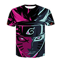 Inspired by Naruto Hatake Kakashi Anime Cartoon Polyester / Cotton Blend 3D 3D Harajuku Graphic T-shirt For Women