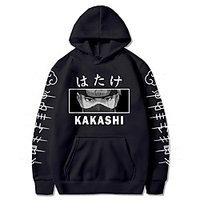Inspired by Naruto Hatake Kakashi Hoodie Anime 100% Polyester Anime Harajuku Graphic Kawaii Hoodie For Unisex / Couple