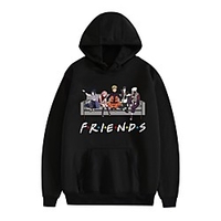 Inspired by Naruto Hatake Kakashi Naruto Uzumaki Cosplay Costume Hoodie Polyester / Cotton Blend Graphic Prints Printing Harajuku Graphic Hoodie For Women